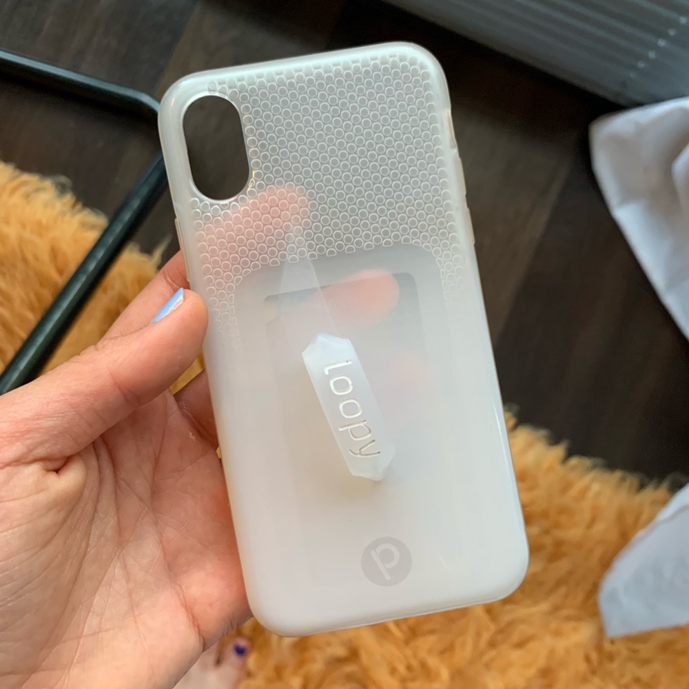 iPhone X/XS Loopy Original White/Clear Ombré Case